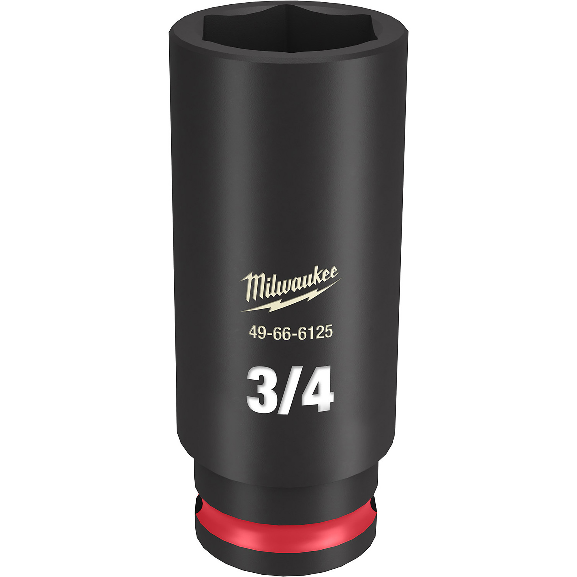 Milwaukee SHOCKWAVE™ Impact Duty 3/8" Drive 3/4" Deep 6 Point Socket, Model# 49-66-6125